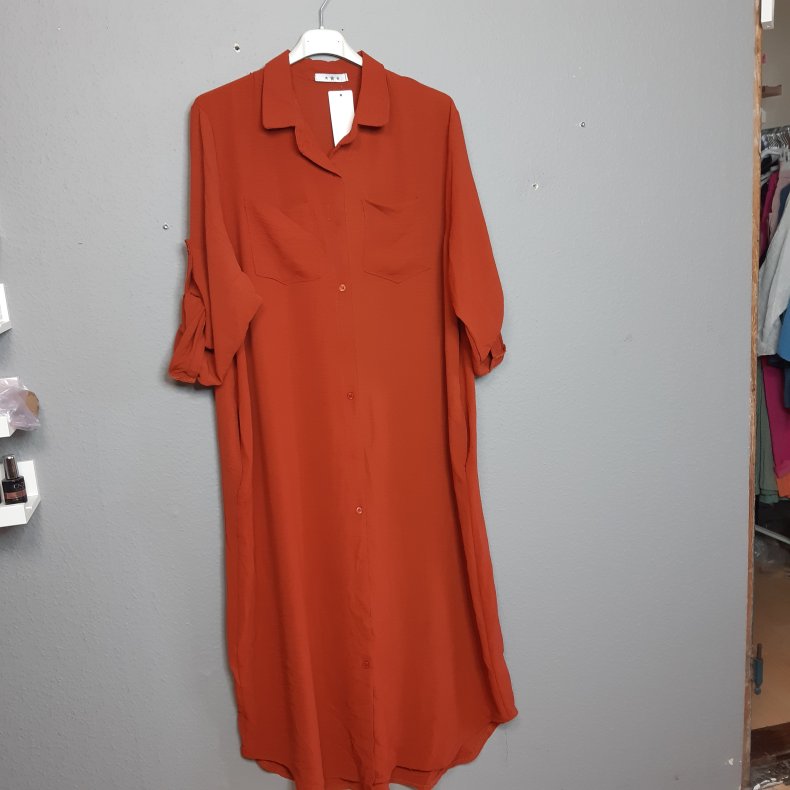 Scarlet skjorte kjole Rust - 208