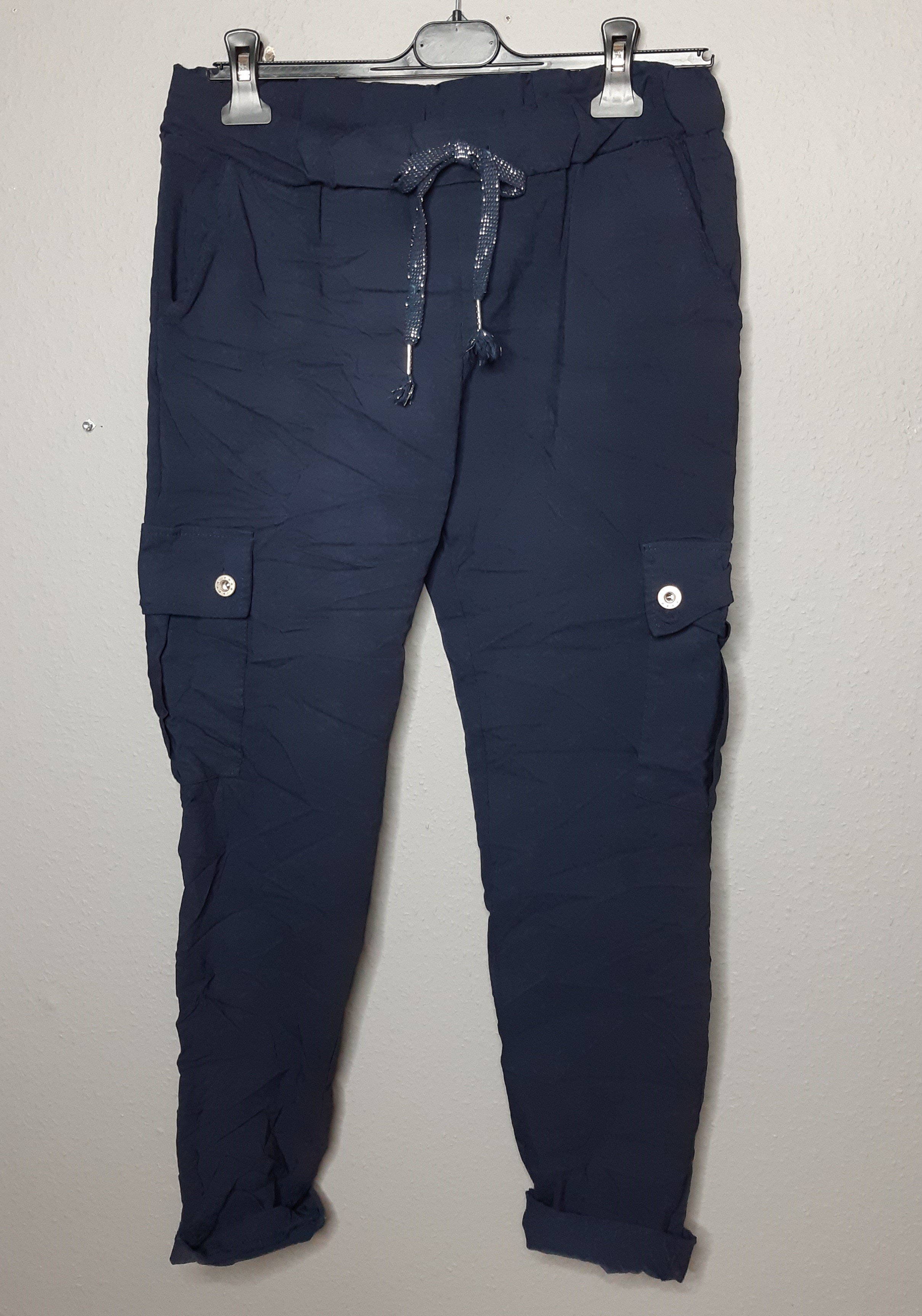 Ella Sweatbuks med cargolommer M-XXL Navy