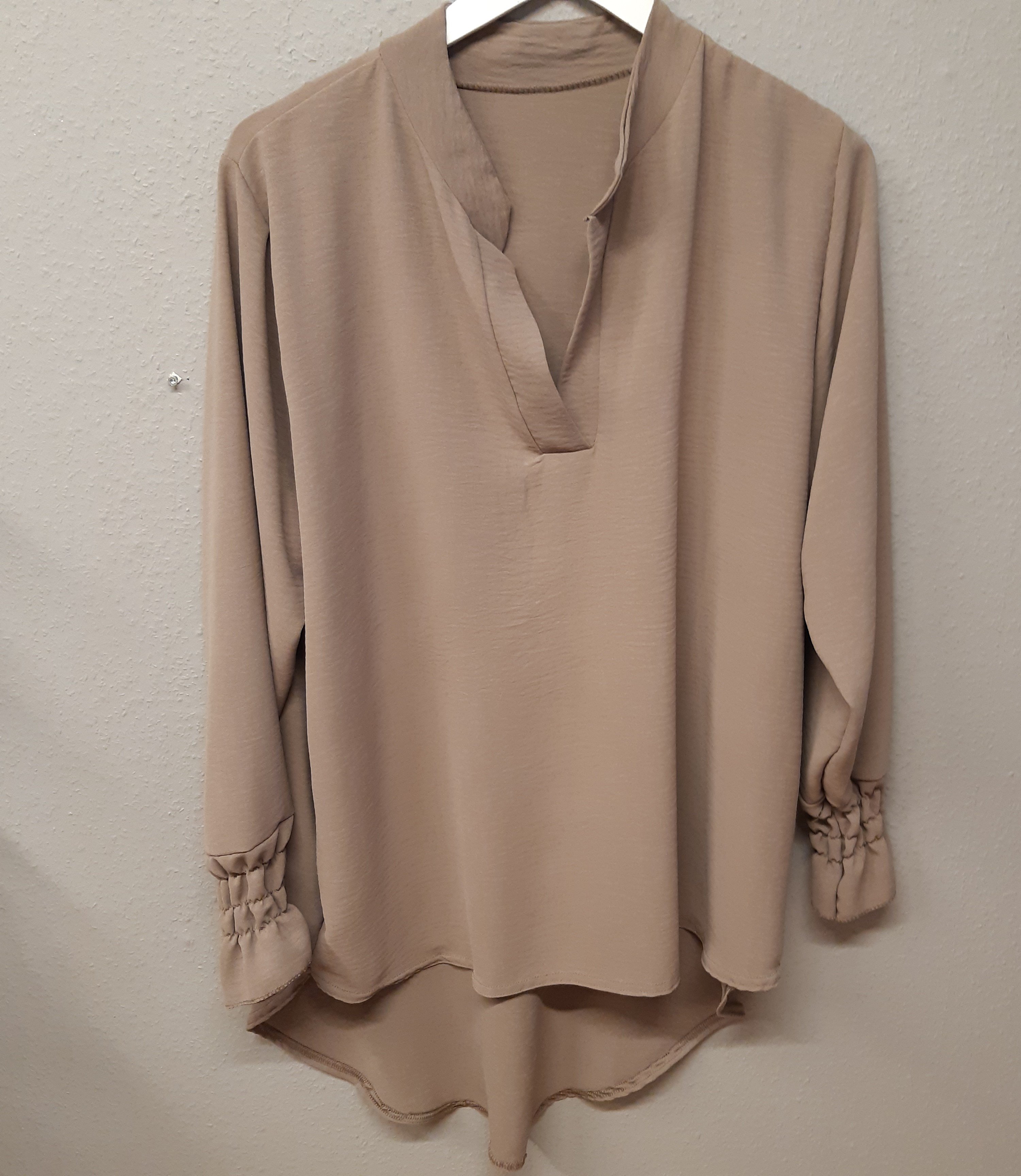 Lyna Bluse 2x64 Taupe