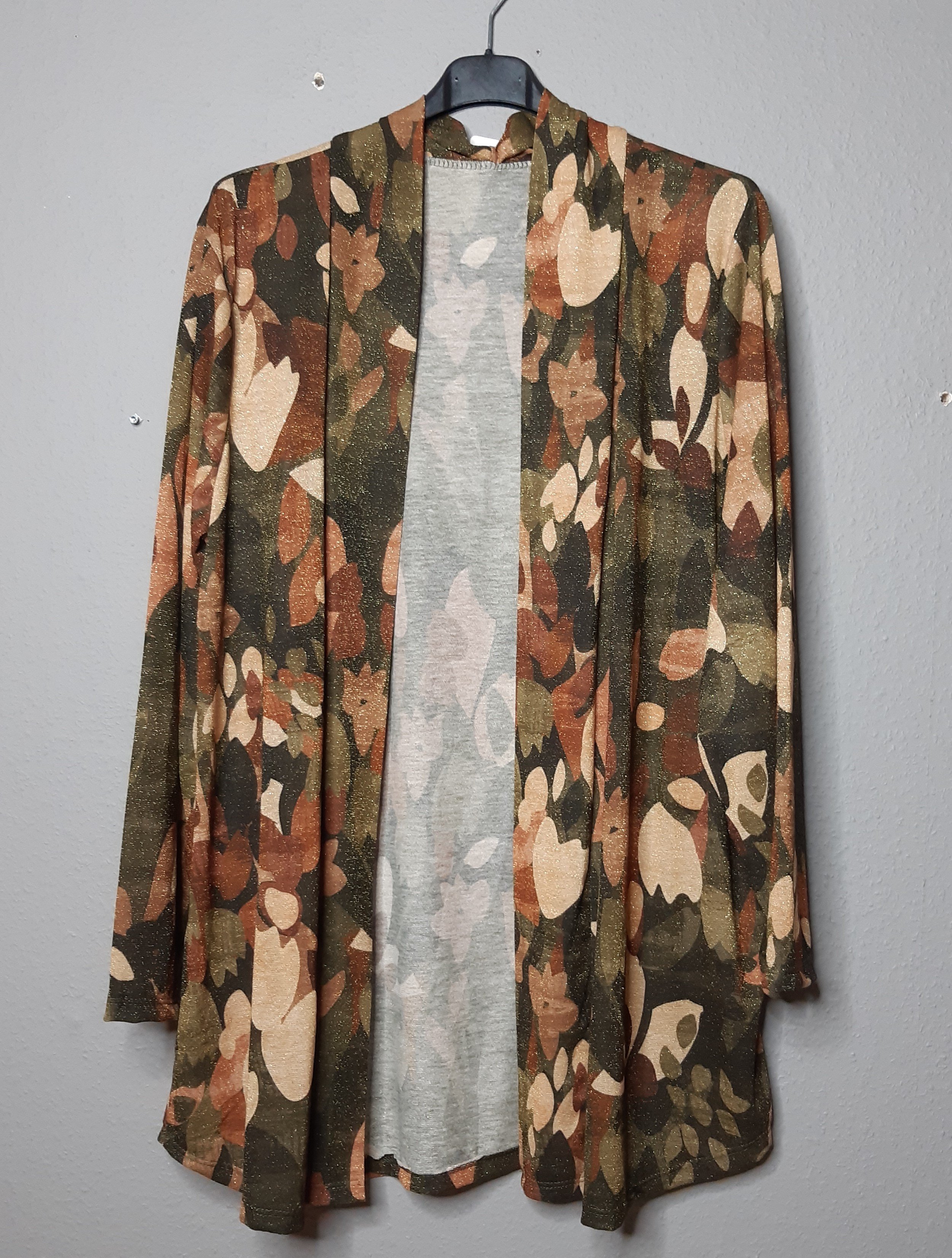 Litzy cardigan camo kaki Ryg 2x68