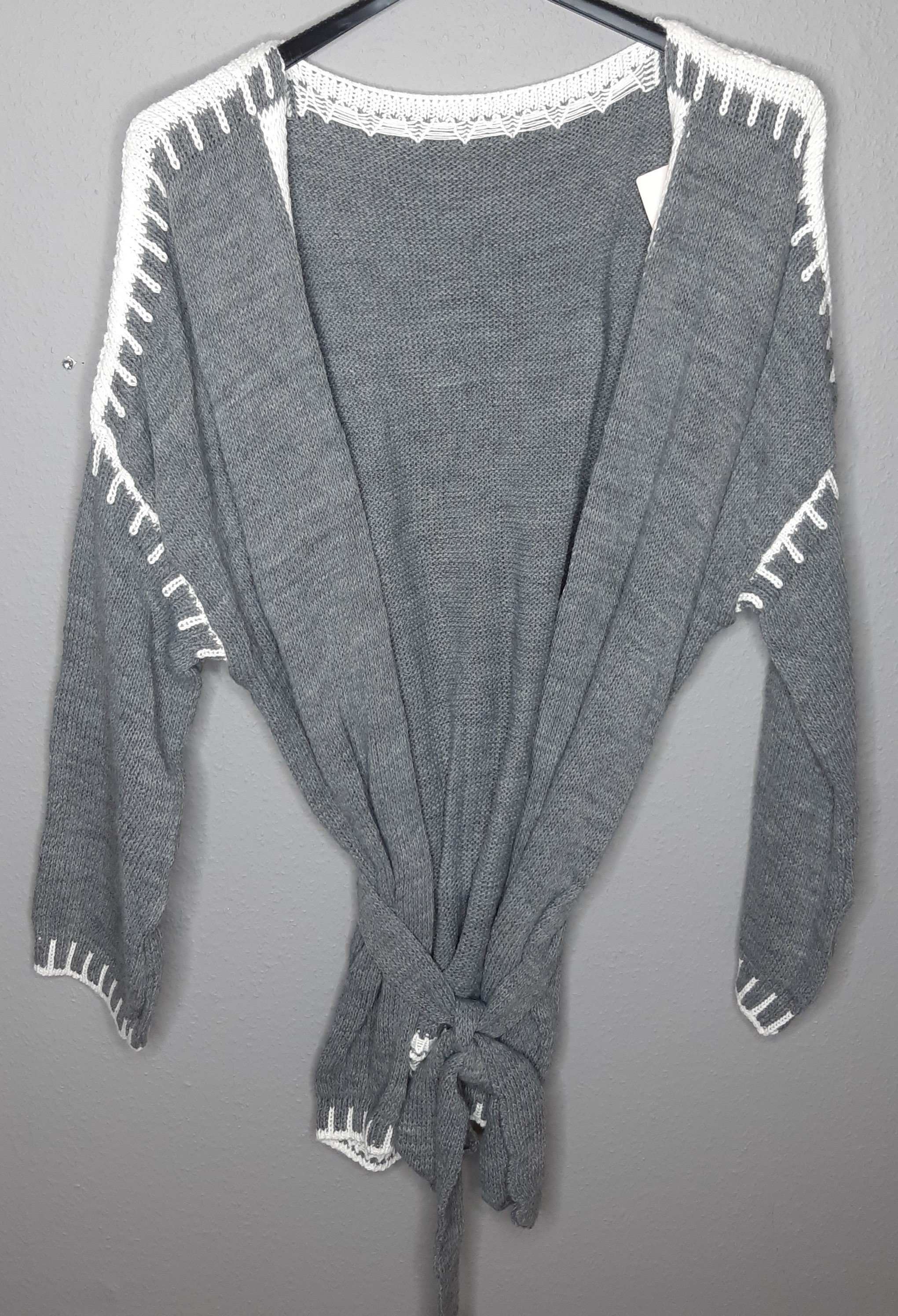 Cardigan Stitch Grey 2x70