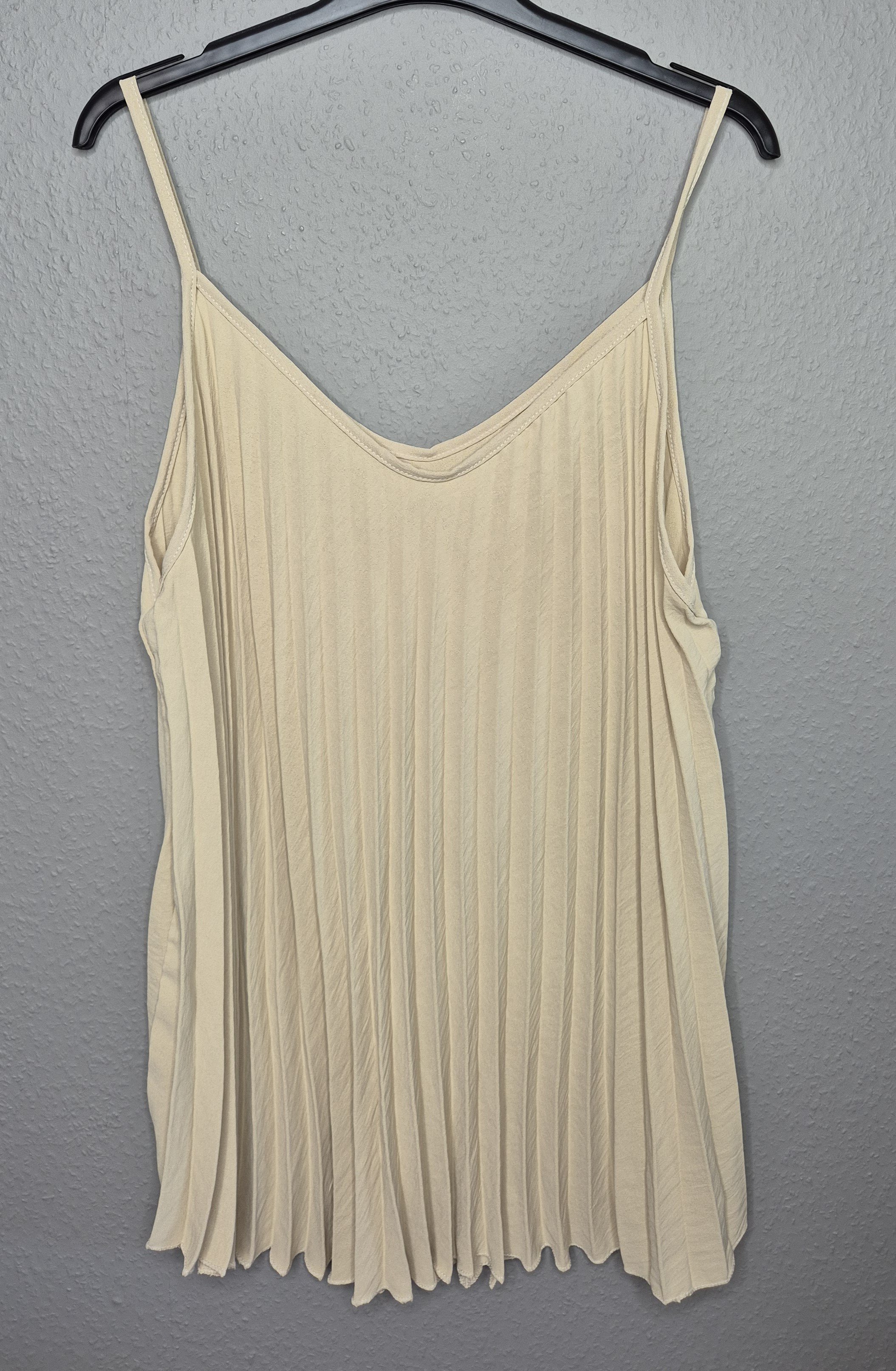 Vimpy Top Plisse beige