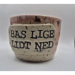 Kop med tekst - Bas lige lidt ned Lyser�d