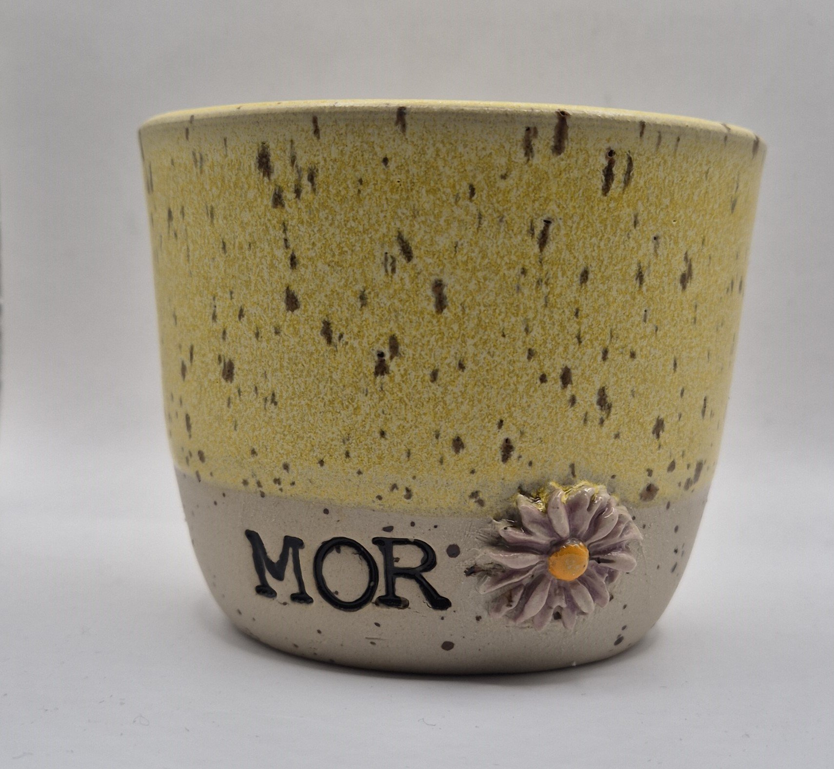 Kop Mor og blomst uden hank gul
