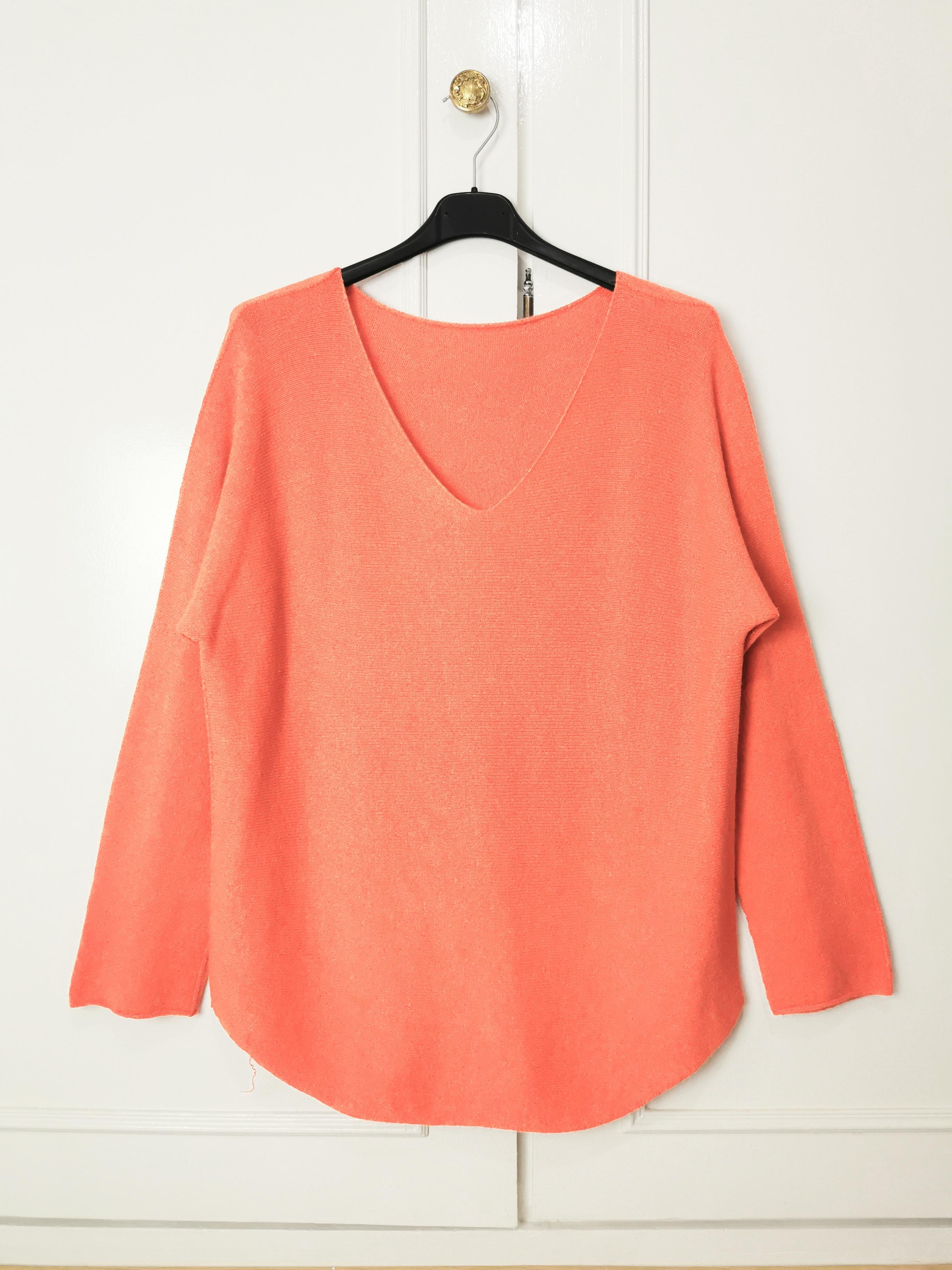 Penelope Bluse i strik Coral