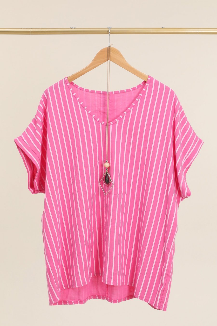 Lulu Strib Bluse K/ 2x65 Pink