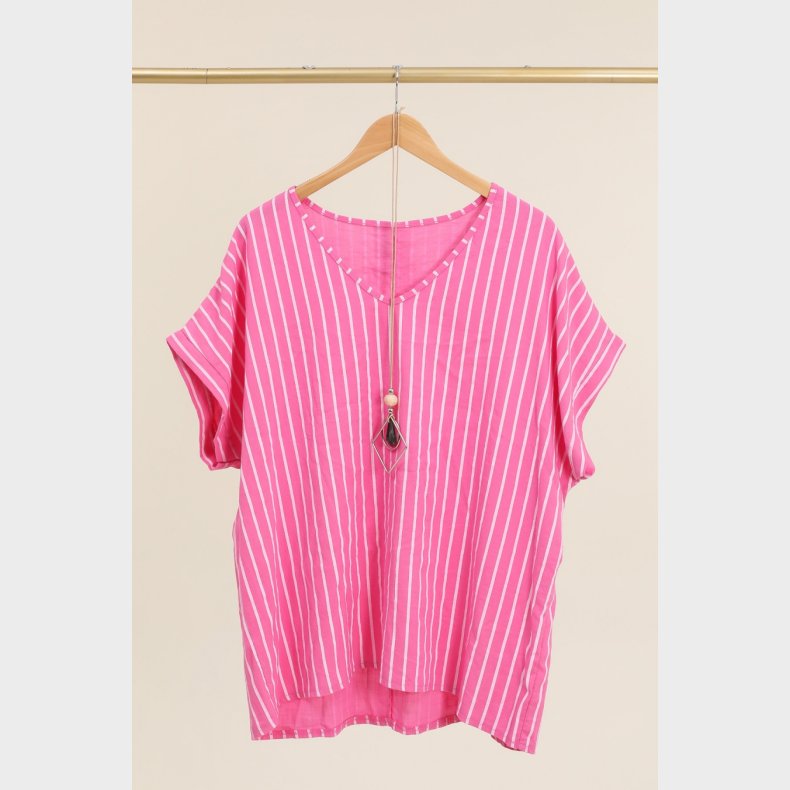 Lulu Strib Bluse K/ 2x65 Pink