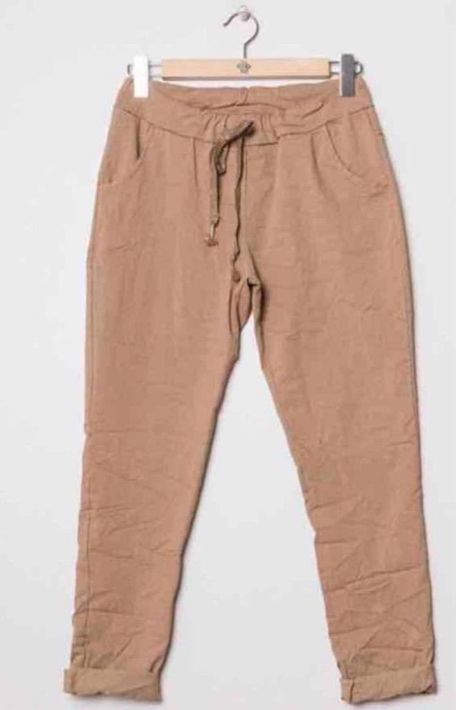 Monette sweatpants S-XXL Camel