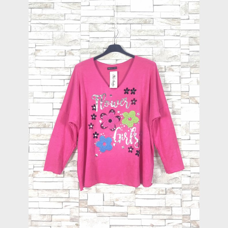 Flowers Bluse Pink 2x65